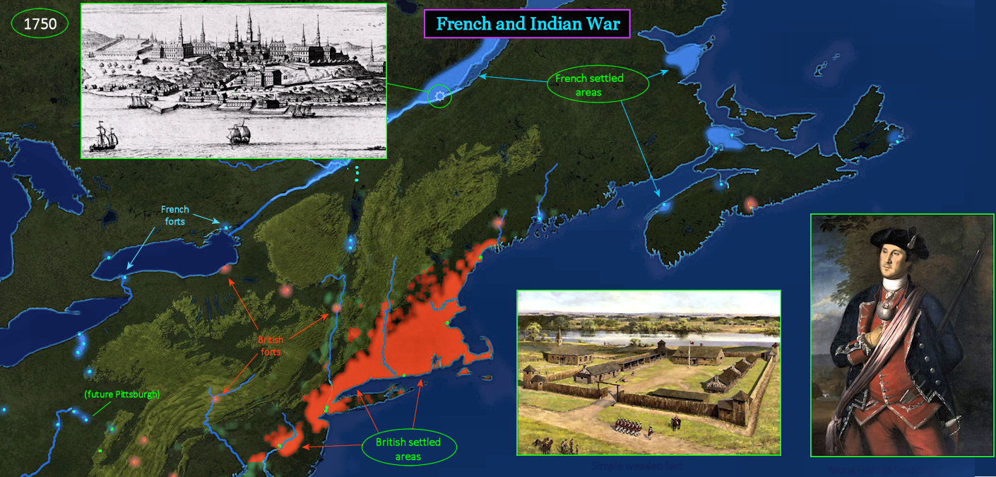 French and Indian War, 1754-63 map